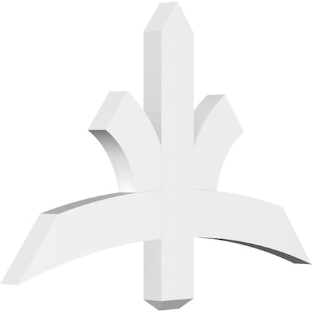 Davenport Architectural Grade PVC Gable Bracket, 36W X 22 1/2H X 2D X 4F, 15/12 Pitch